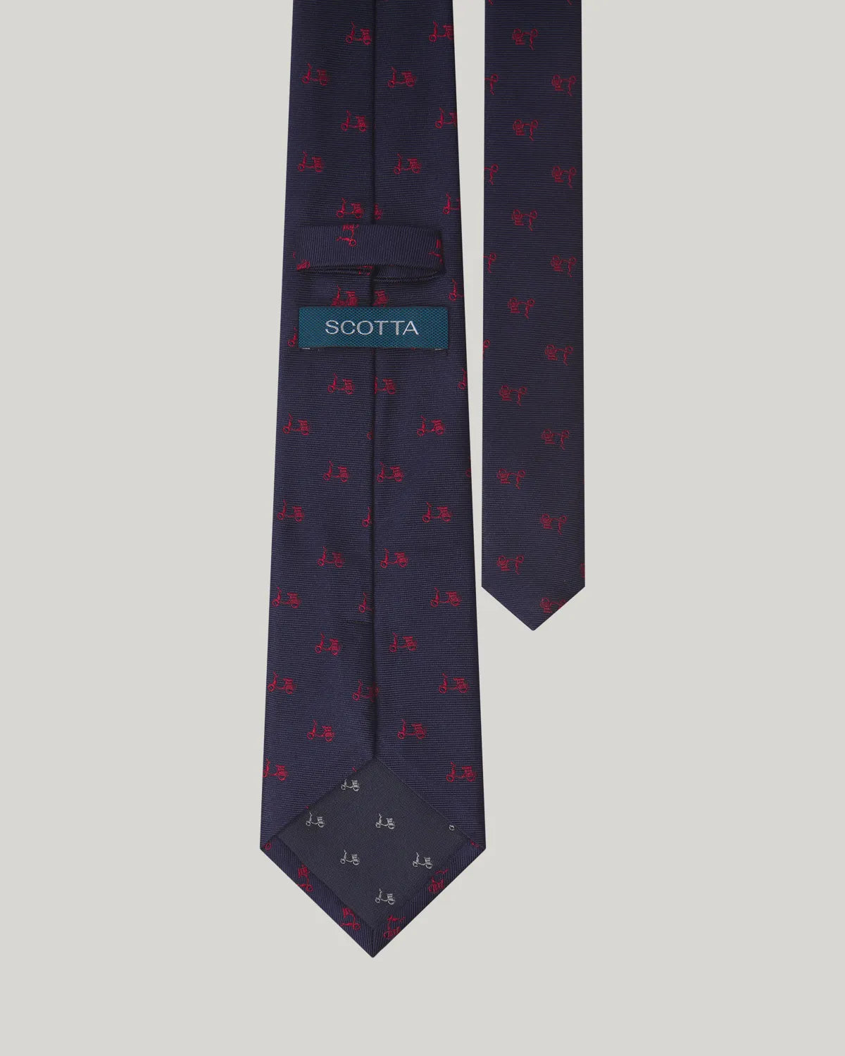 Corbata logo seda marino | SCOTTA
