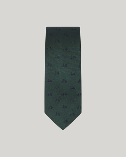 Corbata logo seda verde | SCOTTA
