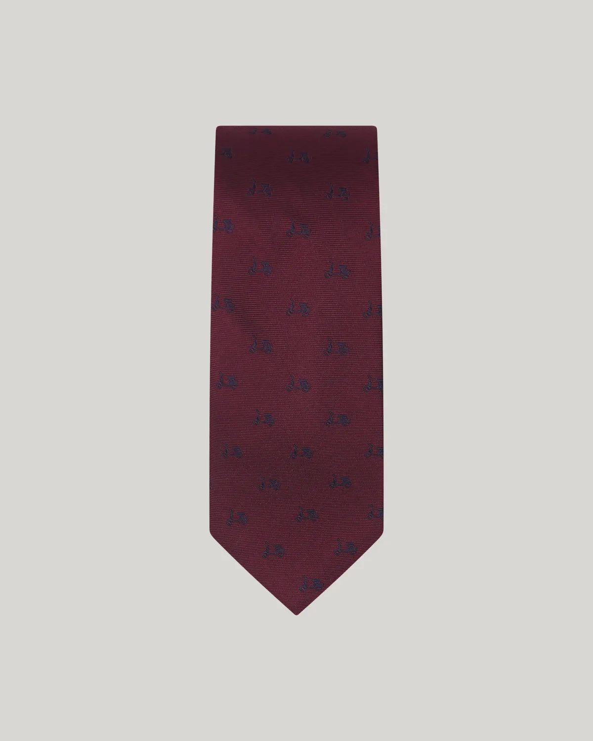 Corbata logo seda burdeos | SCOTTA