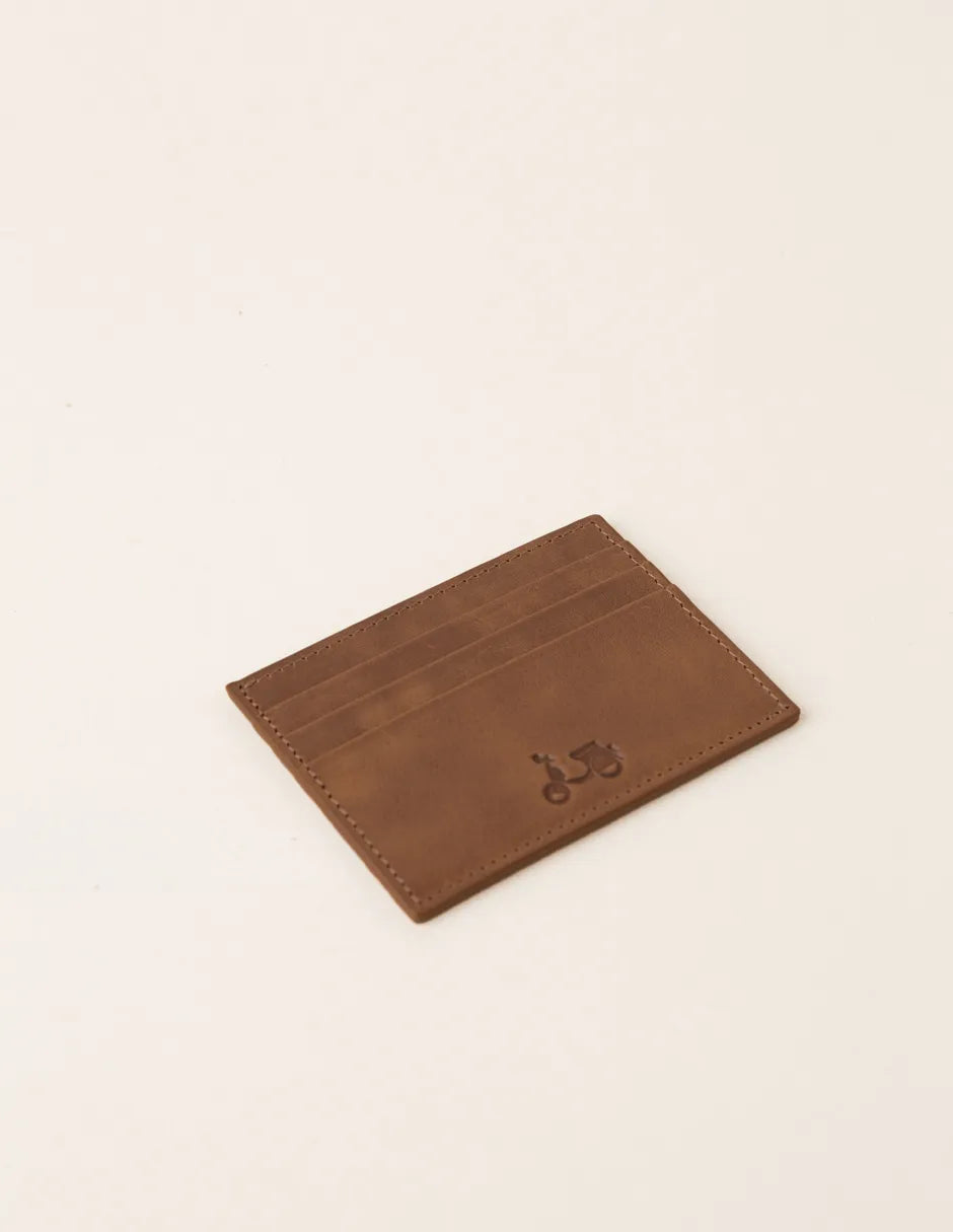 Tarjetero piel mate marrón | SCOTTA