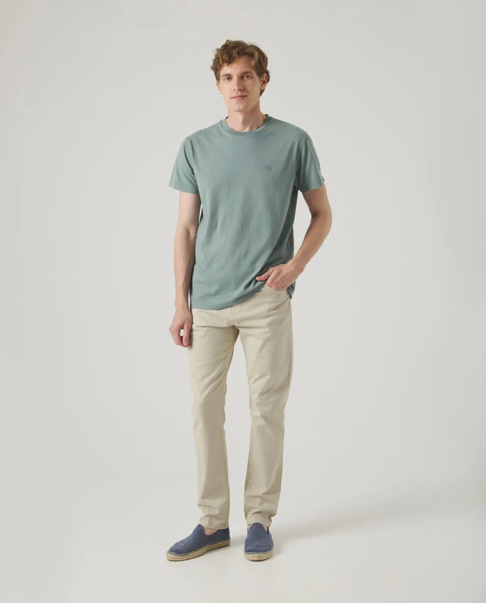 Camiseta classic organic verde grisáceo | SCOTTA