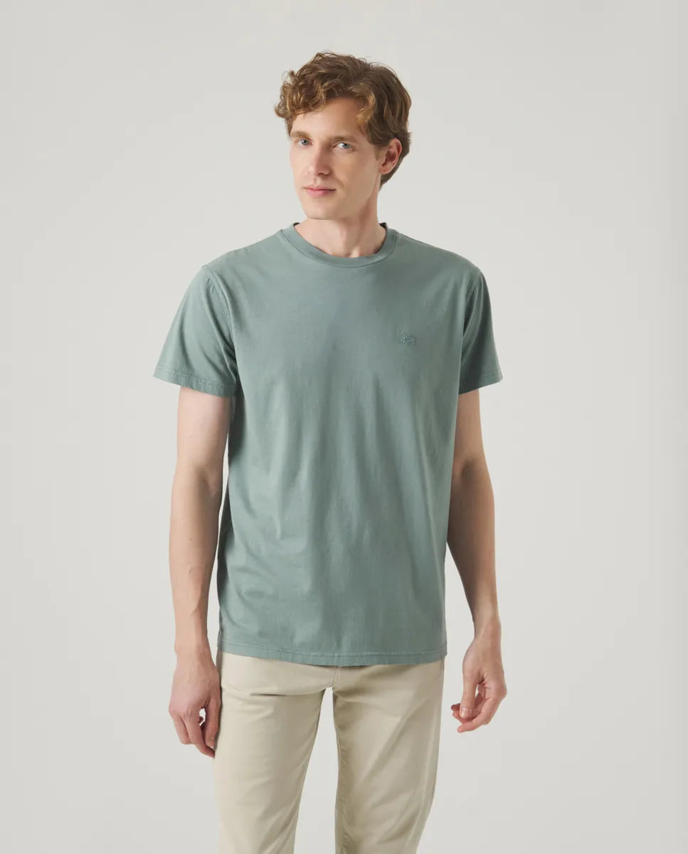 Camiseta classic organic verde grisáceo | SCOTTA