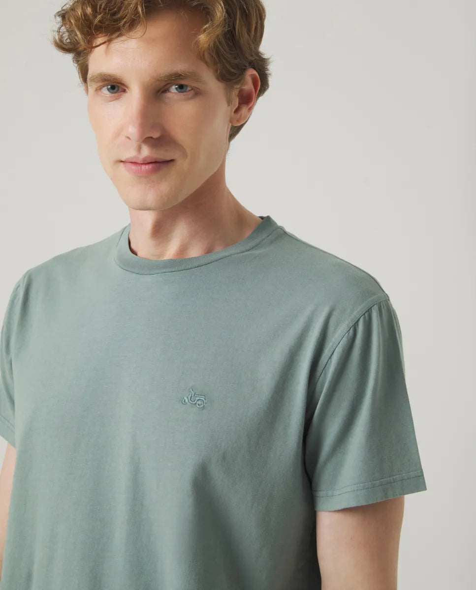 Camiseta classic organic verde grisáceo | SCOTTA