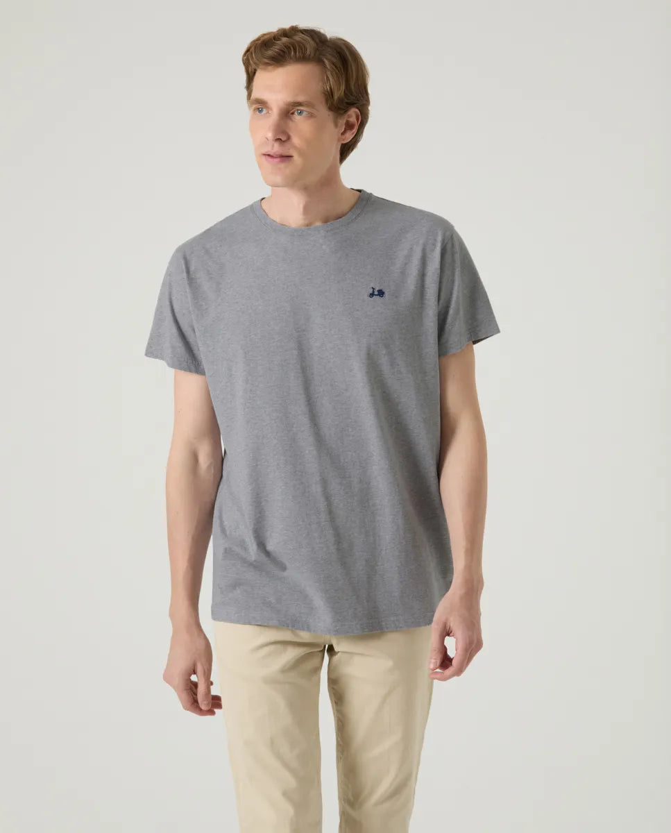 Camiseta Classic Organic Gris Melange | SCOTTA