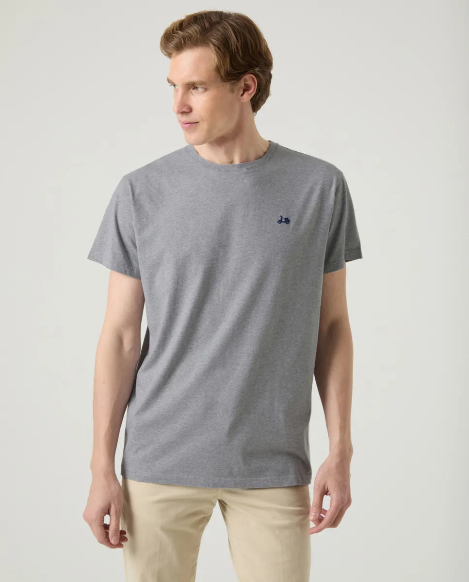 Camiseta Classic Organic Gris Melange | SCOTTA