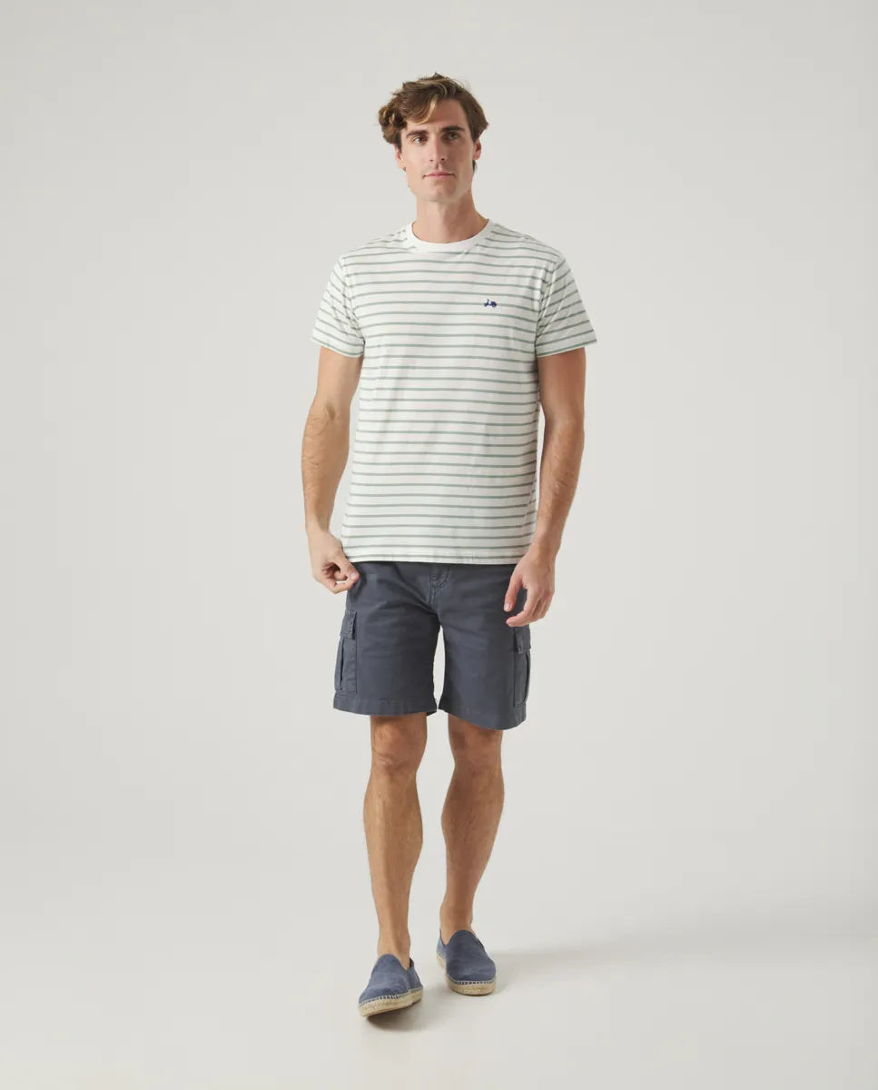 Camiseta rayas khaki | SCOTTA