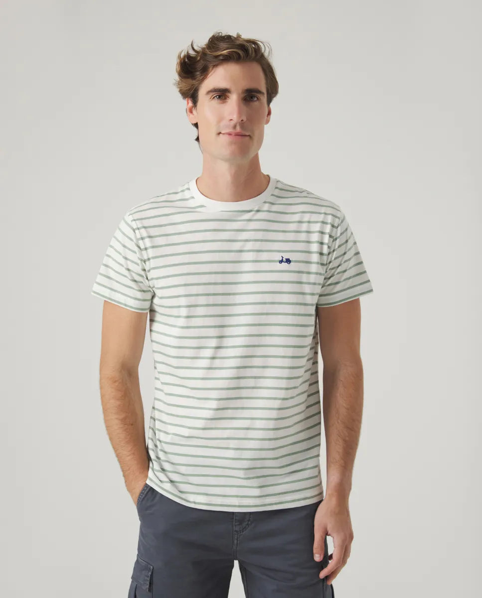 Camiseta rayas khaki | SCOTTA