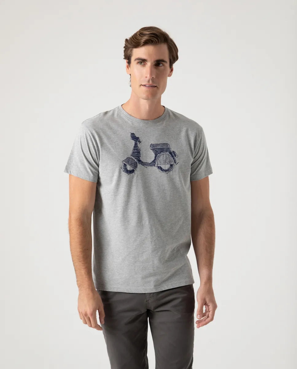 Camiseta logo frontal gris | SCOTTA