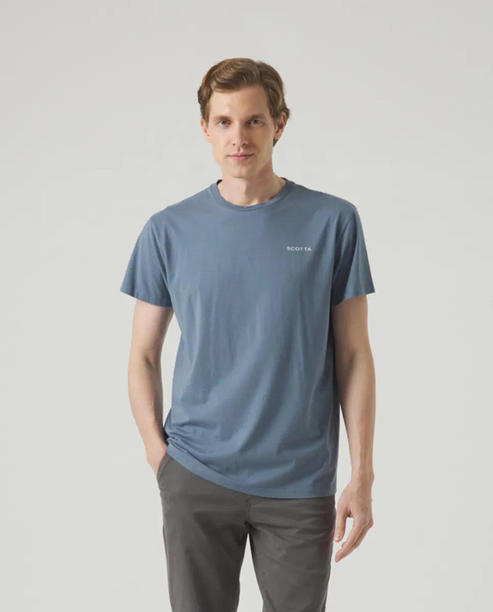 Camiseta Logo Espalda Denim | SCOTTA