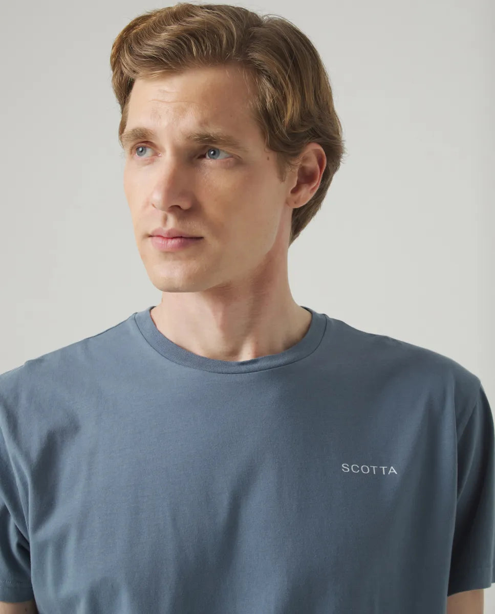 Camiseta Logo Espalda Denim | SCOTTA