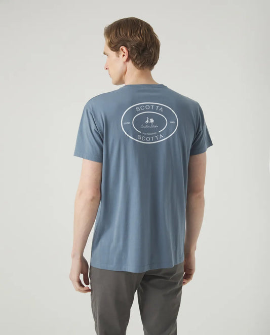 Camiseta Logo Espalda Denim | SCOTTA