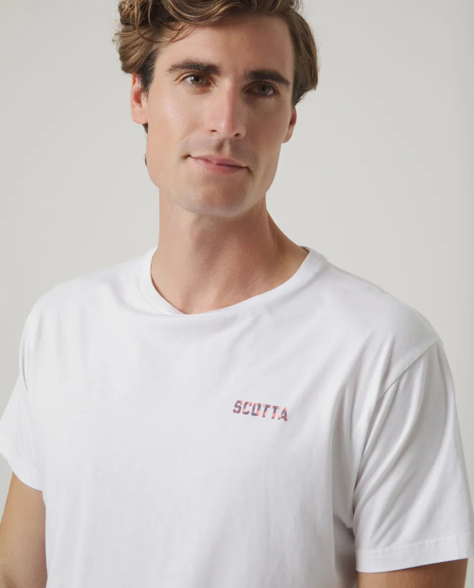 Camiseta Ikat Moto Blanco | SCOTTA