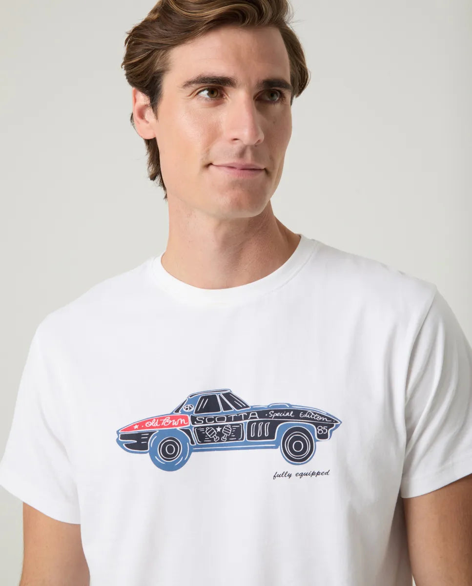 Camiseta Car Blanco | SCOTTA