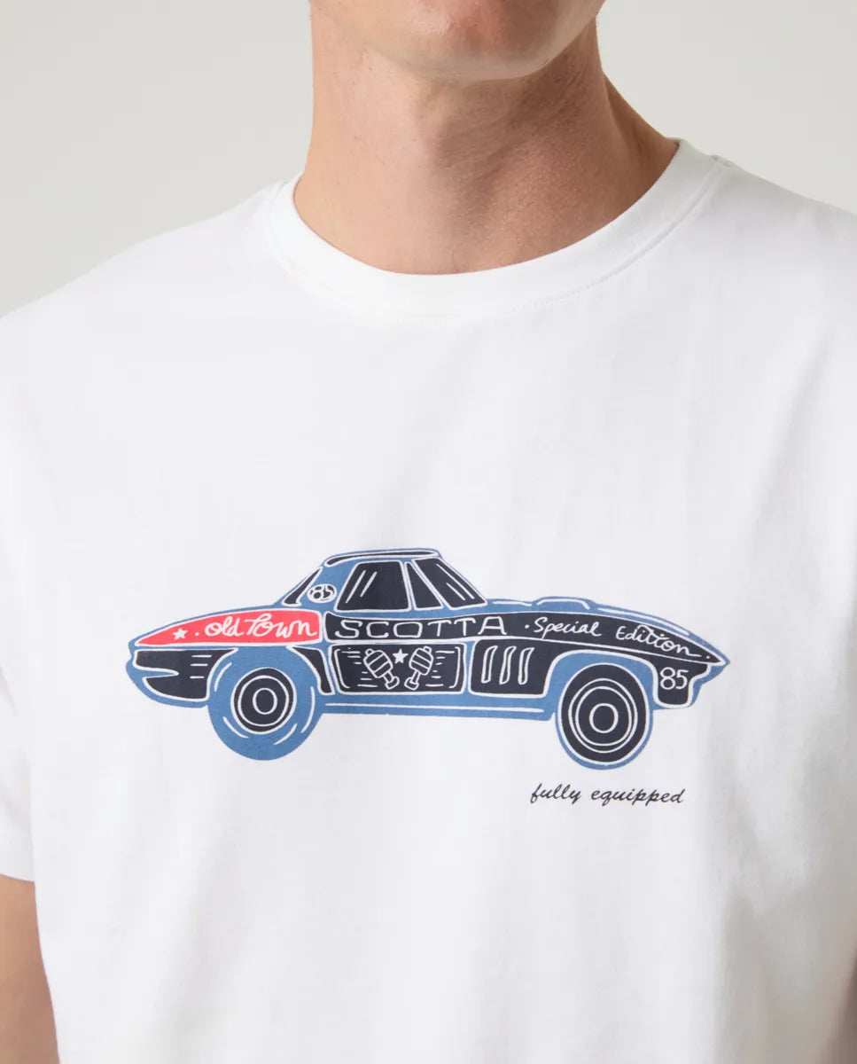 Camiseta Car Blanco | SCOTTA