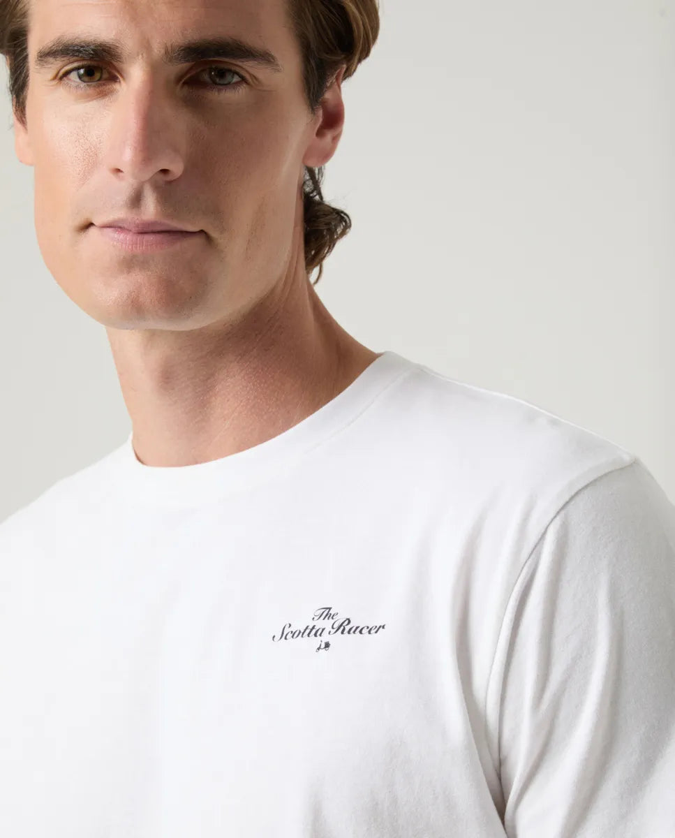 Camiseta Scotta racer blanco | SCOTTA