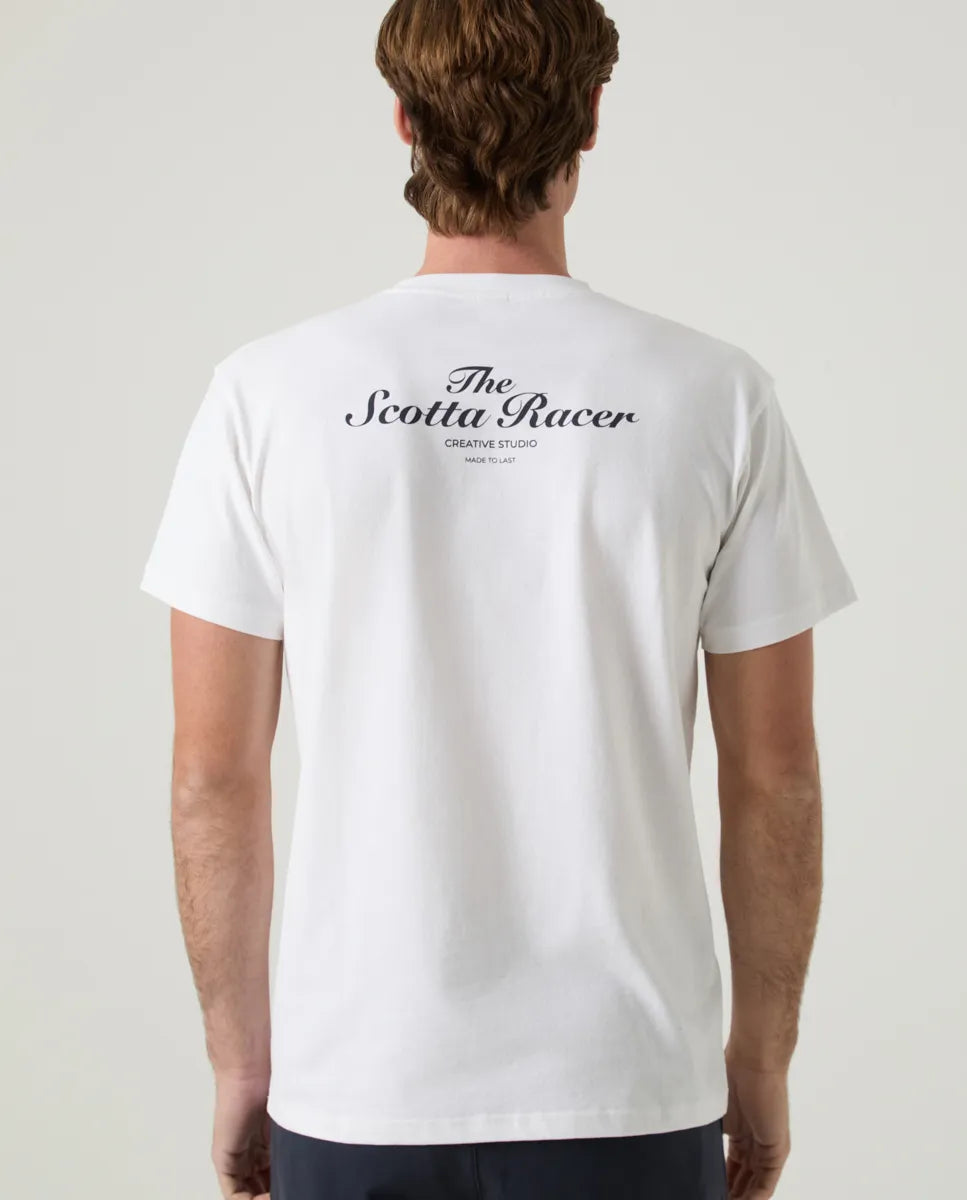Camiseta Scotta racer blanco | SCOTTA