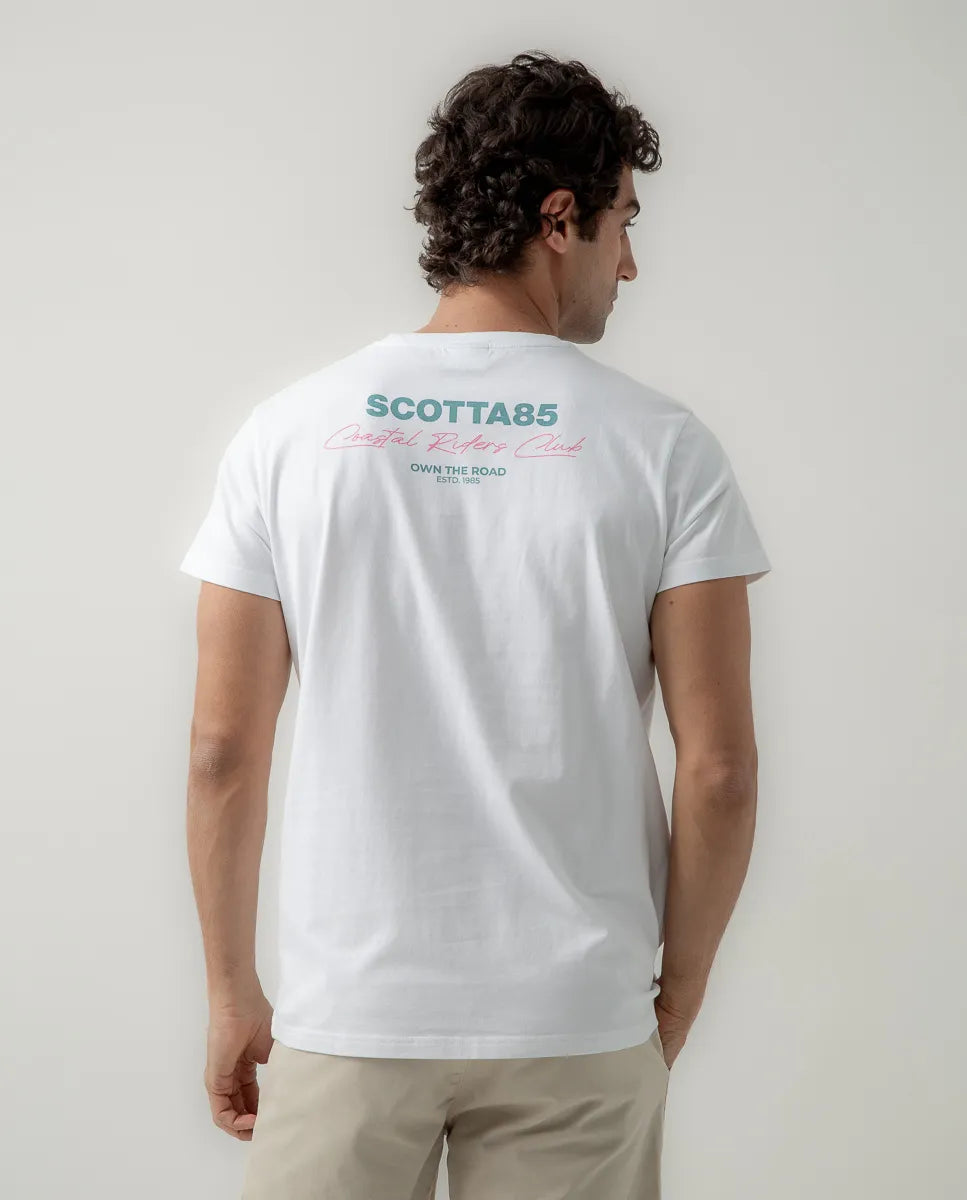 Camiseta coastal riders club blanco | SCOTTA