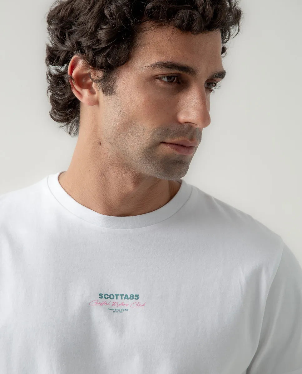 Camiseta coastal riders club blanco | SCOTTA
