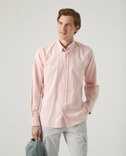 Camisa estructura pinpoint rosa palo | SCOTTA
