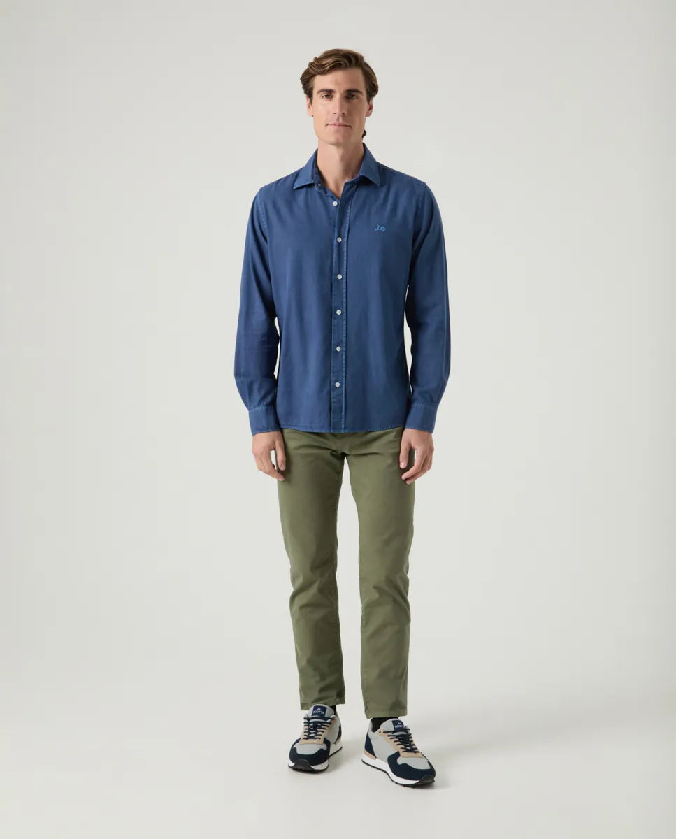 Camisa Sarga Marino | SCOTTA