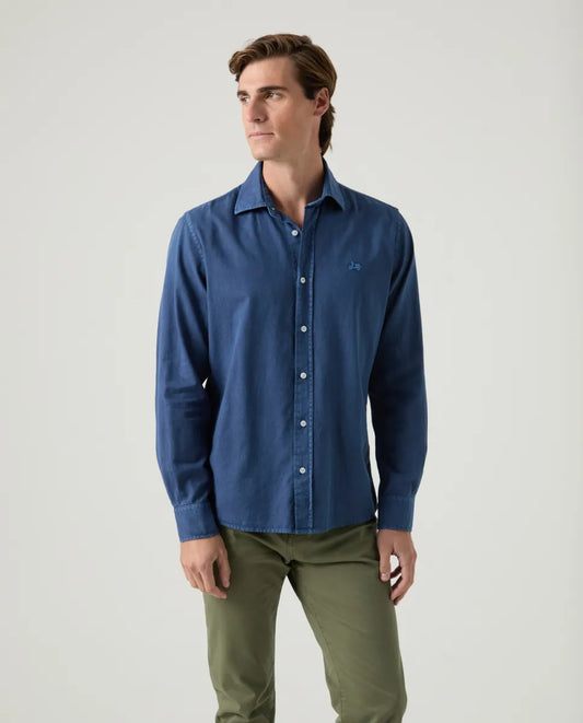 Camisa Sarga Marino | SCOTTA
