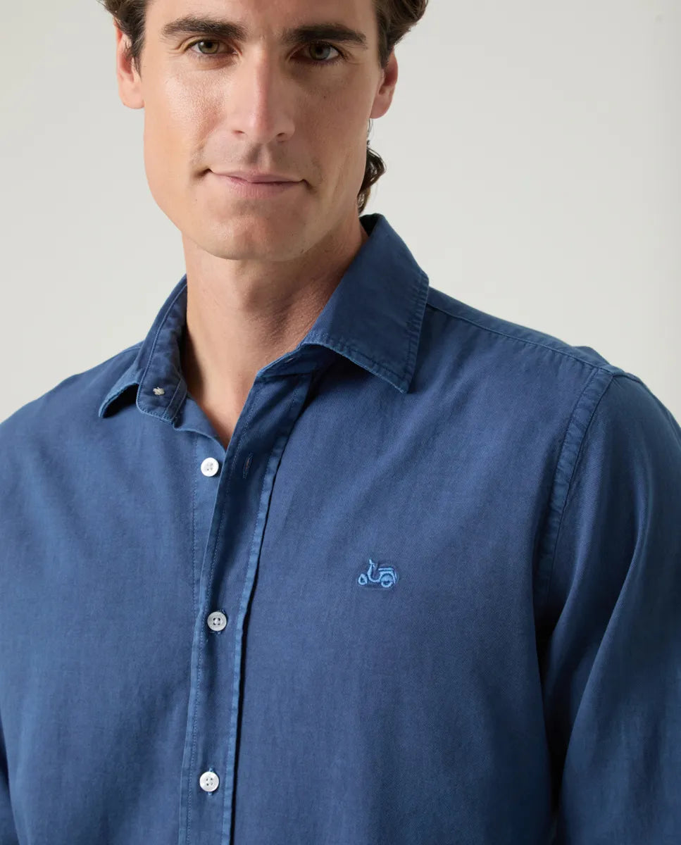 Camisa Sarga Marino | SCOTTA