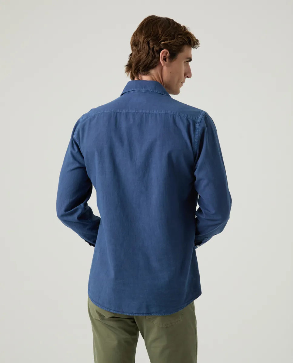 Camisa Sarga Marino | SCOTTA