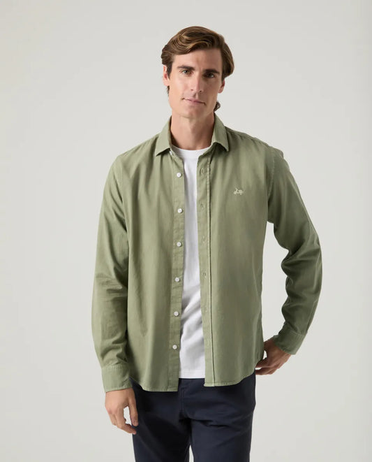 Camisa sarga khaki | SCOTTA