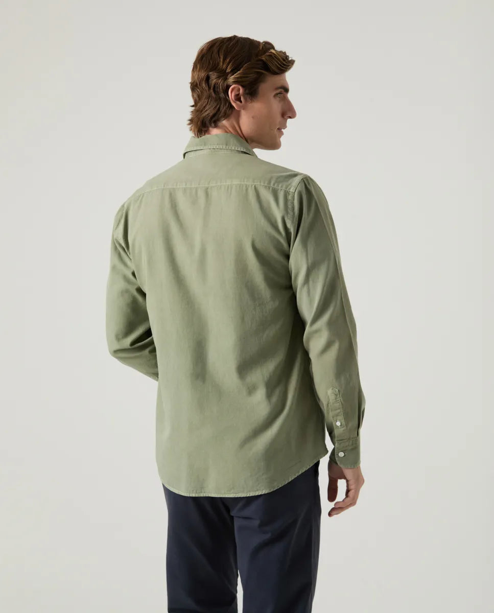Camisa sarga khaki | SCOTTA