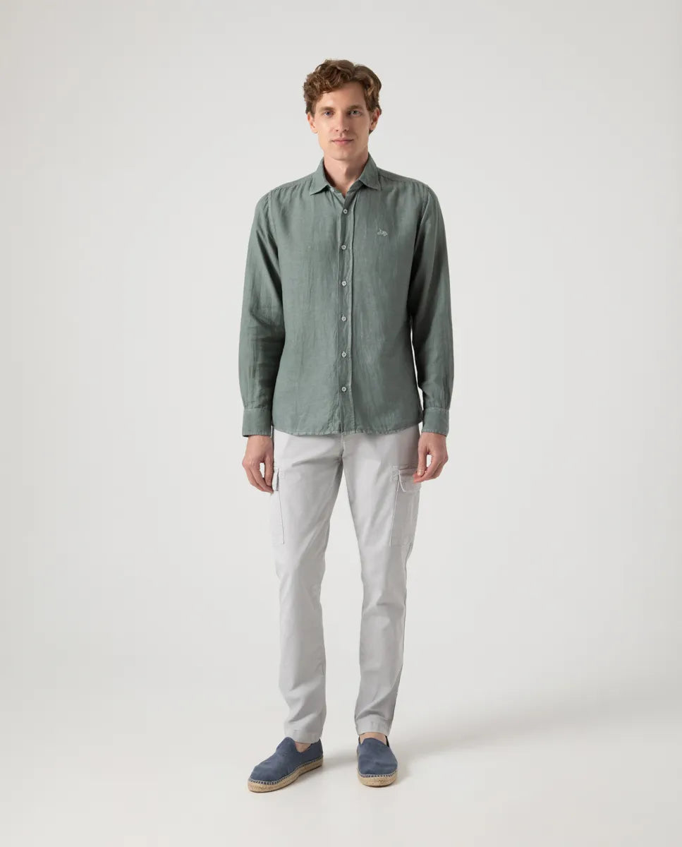 Camisa Linen Khaki | SCOTTA