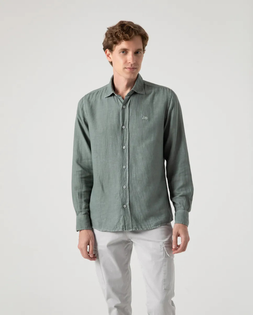 Camisa Linen Khaki | SCOTTA
