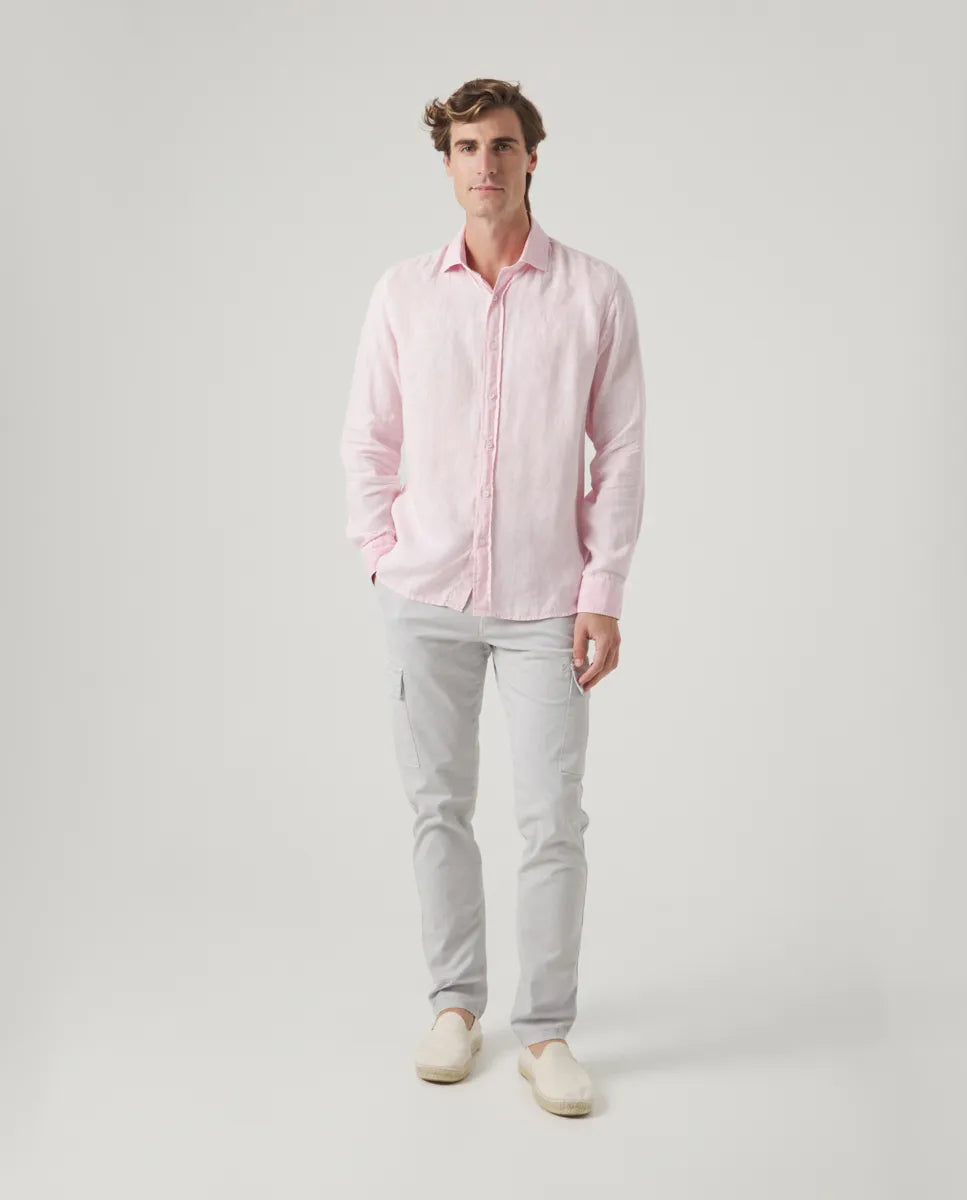 Camisa Linen Rosa Pastel | SCOTTA