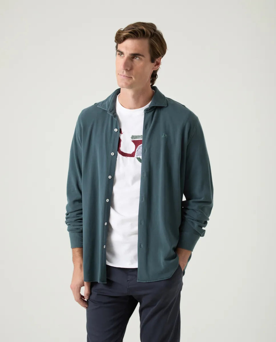 Camisa joy piqué marino | SCOTTA
