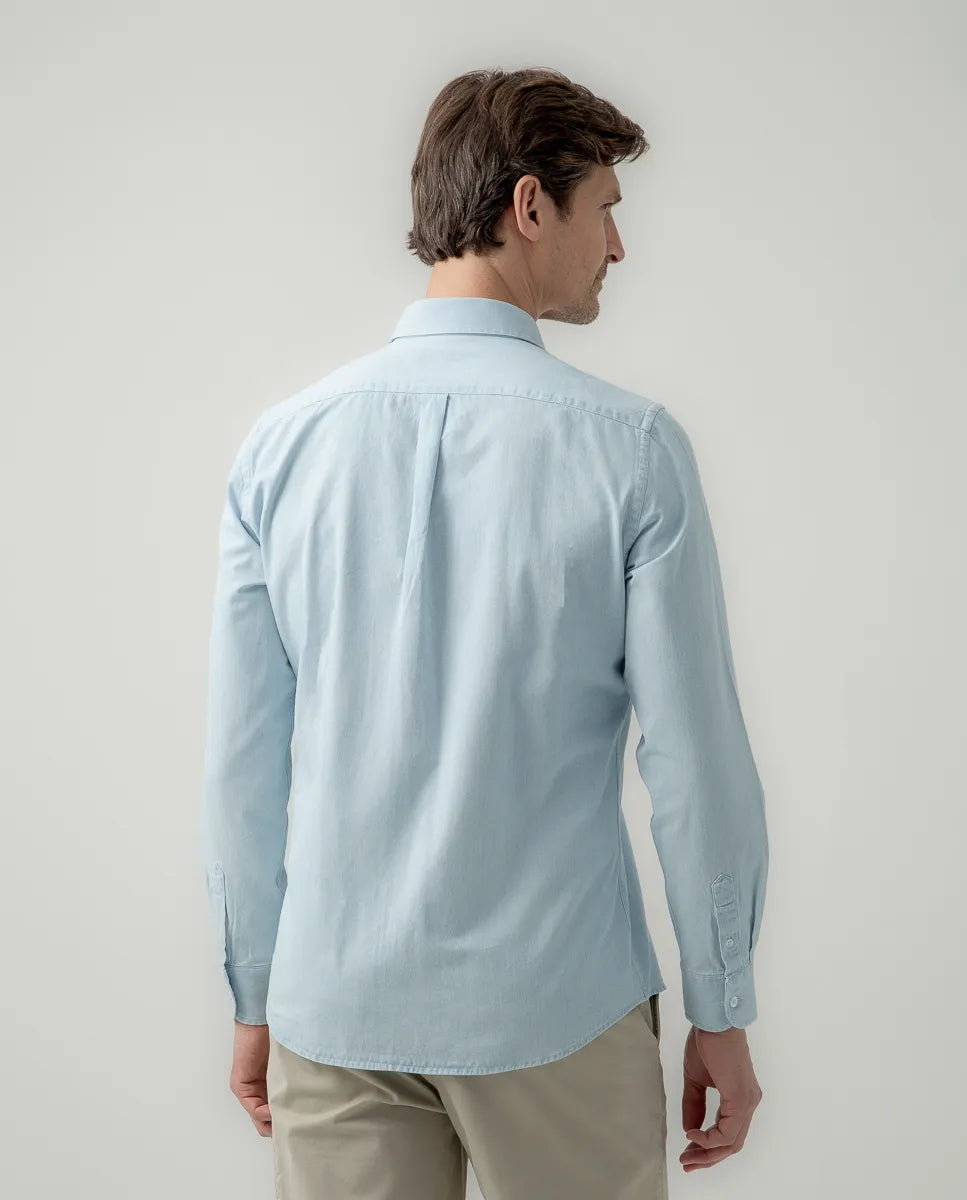 Camisa popelín azul denim | SCOTTA