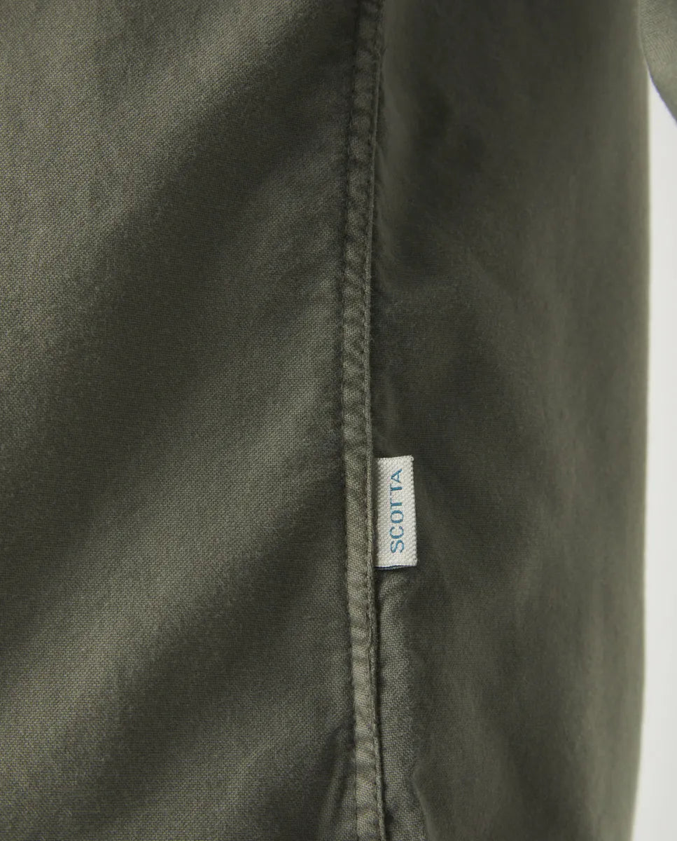 Camisa oxford tintada khaki | SCOTTA