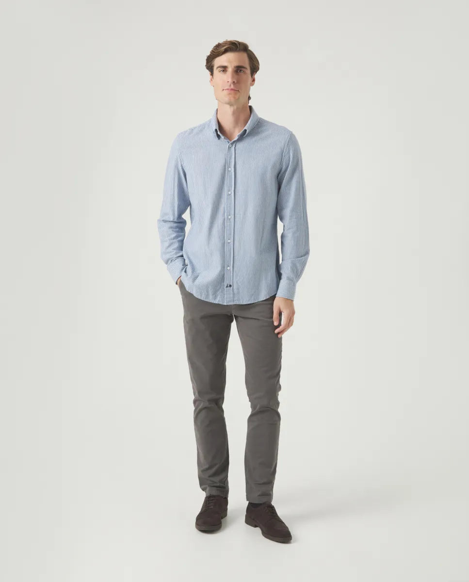 Camisa Denim Sport Raya Media Marino | SCOTTA