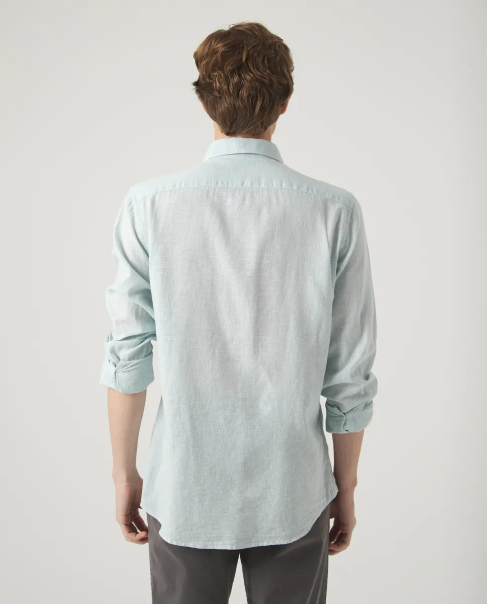 Camisa gallo li-co verde agua | SCOTTA
