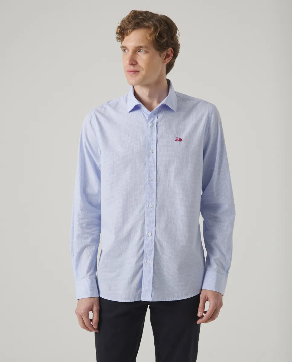 Camisa Vichy celeste | SCOTTA