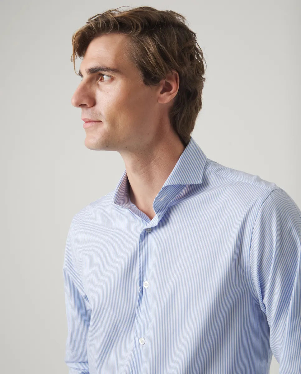 Camisa Classic Stripes Azulón | SCOTTA