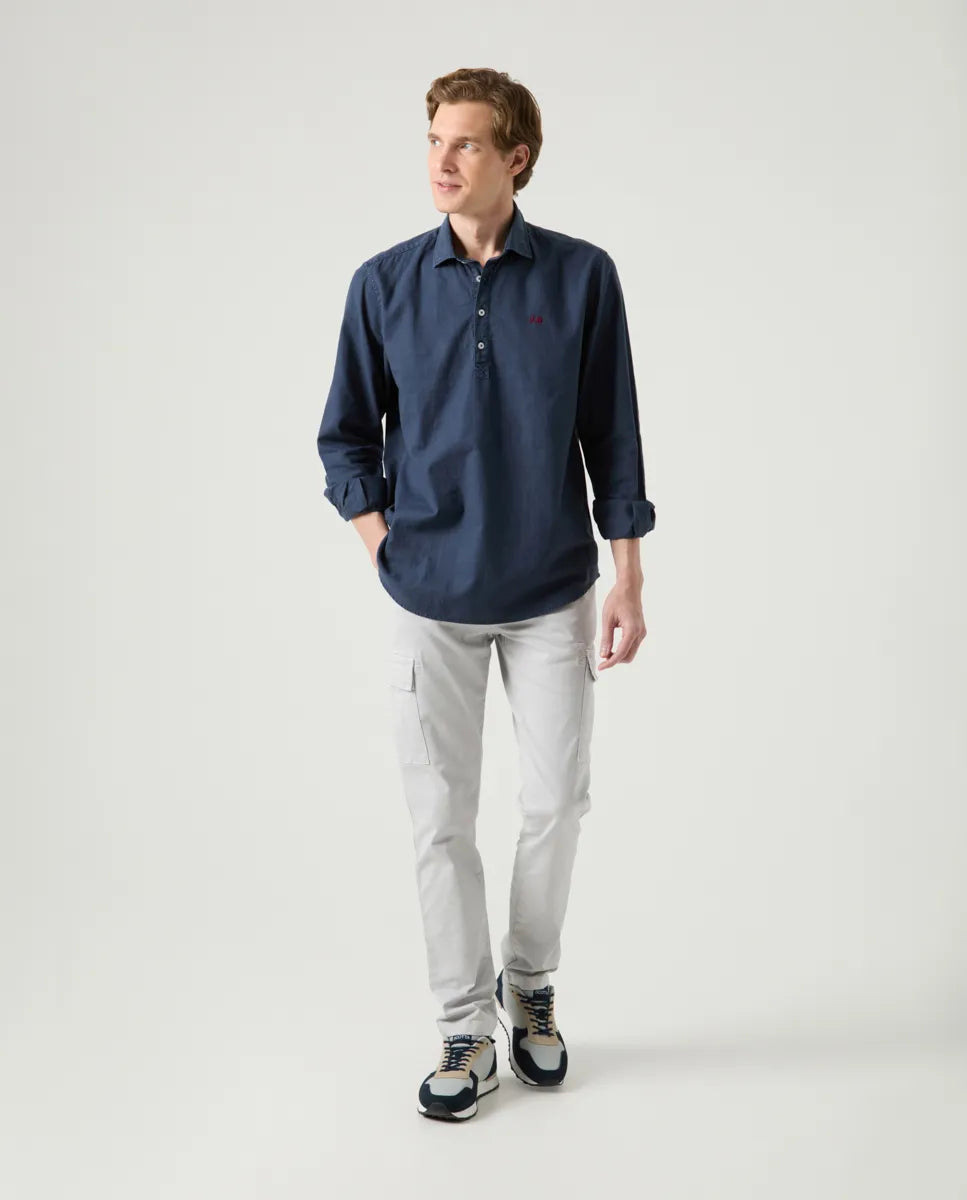 Camisa Polera Lissome Li-Co Marino | SCOTTA