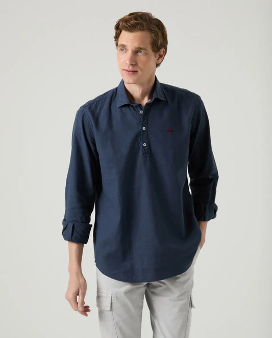 Camisa Polera Lissome Li-Co Marino | SCOTTA