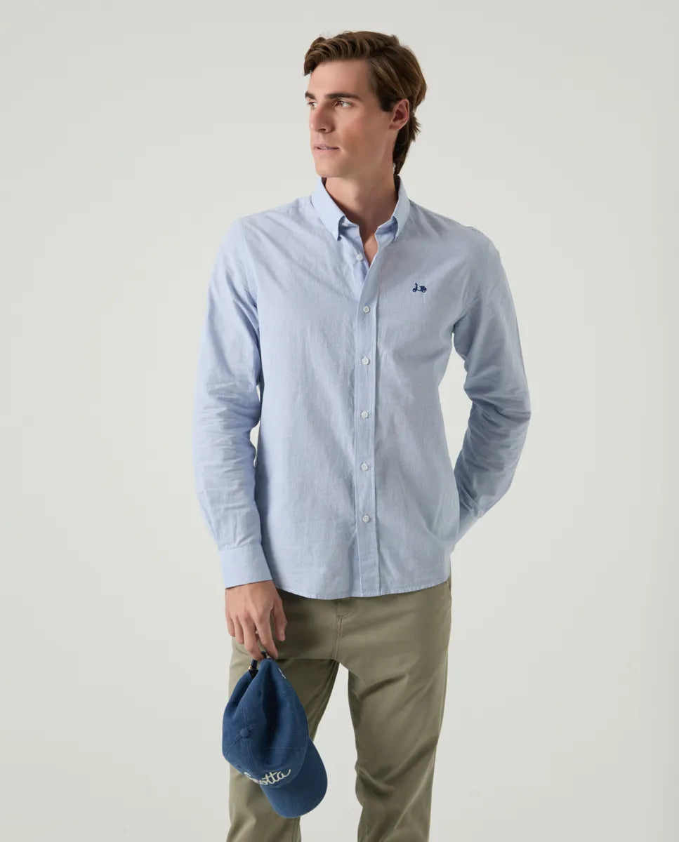 Camisa Mil Cuadros Azul Denim | SCOTTA
