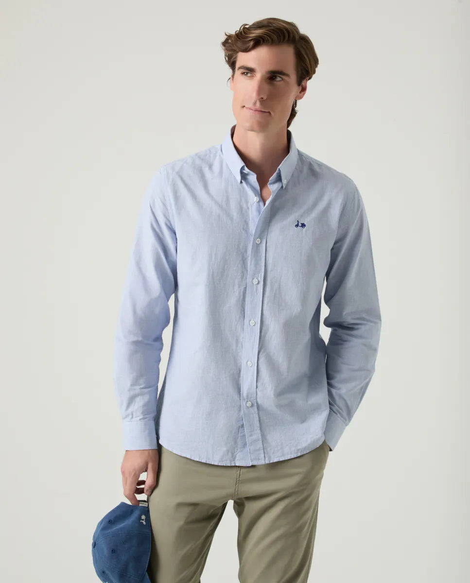 Camisa Mil Cuadros Azul Denim | SCOTTA