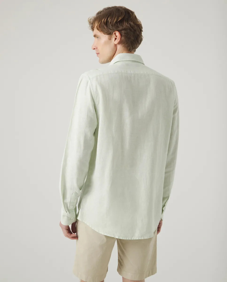 Camisa li-co pocket verde grisáceo | SCOTTA