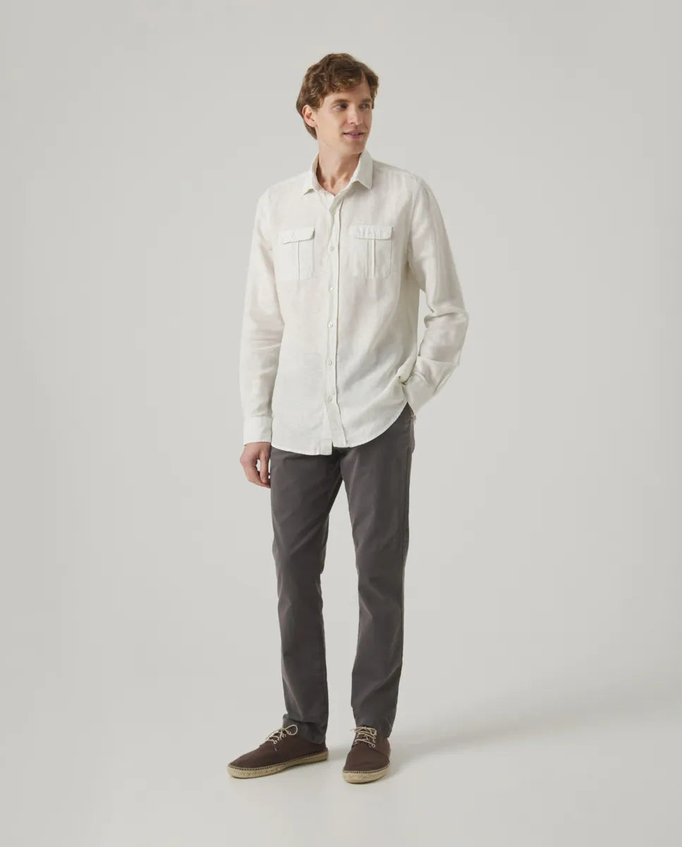 Camisa Li-Co Pocket Gris Hielo | SCOTTA