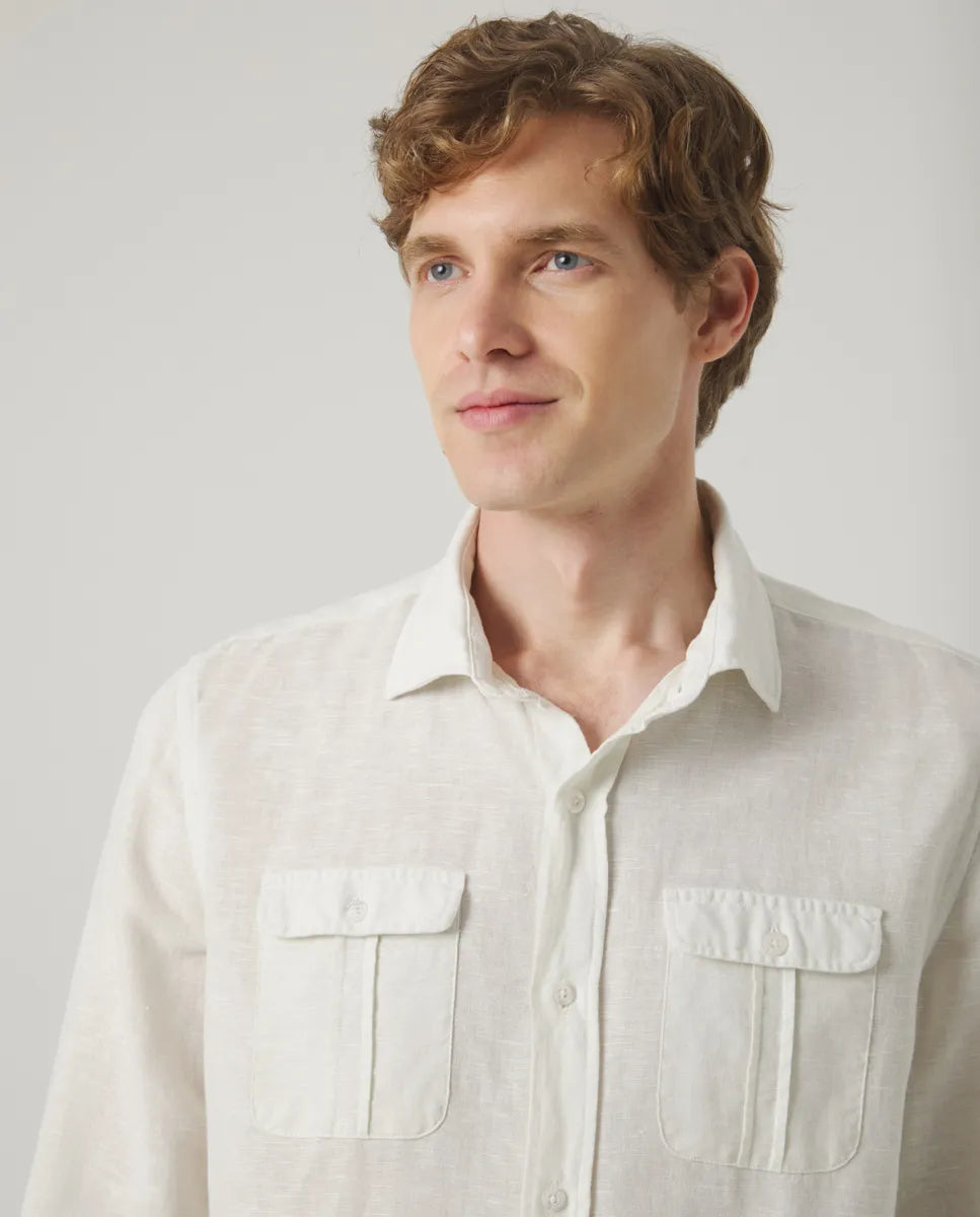 Camisa Li-Co Pocket Gris Hielo | SCOTTA