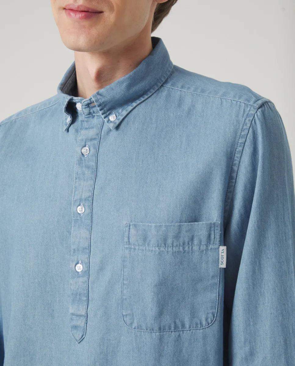 Camisa Polera Pocket Denim | SCOTTA