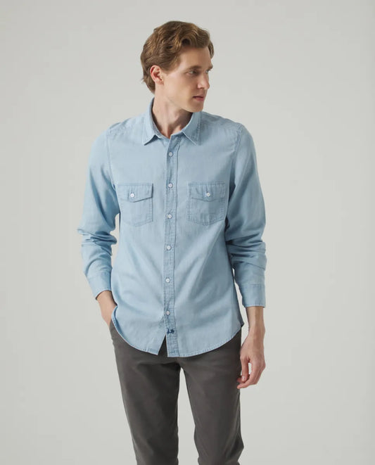 Camisa Denim Pockets Indigo | SCOTTA