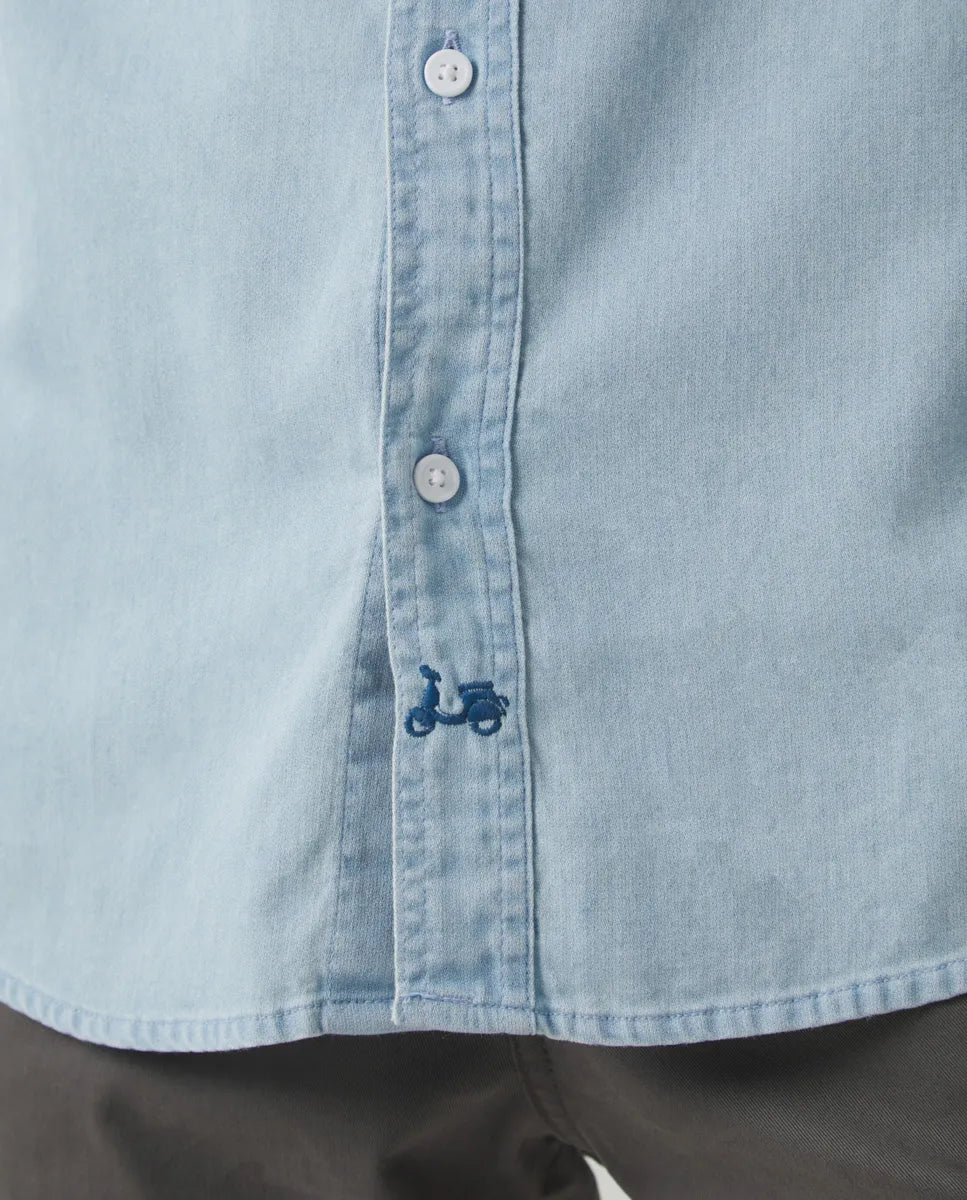 Camisa Denim Pockets Indigo | SCOTTA