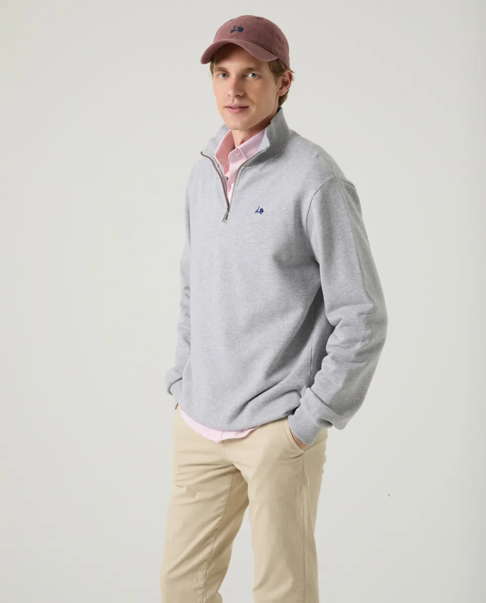 Sudadera Zip Gris | SCOTTA